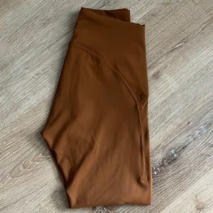 Lululemon Instill Tight size 6 copper brown. Worn once.